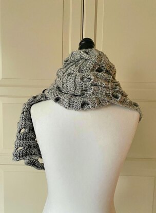 Easy Scarf Pattern: Easy-Drapey One-Rectangle Cowl-Scarf