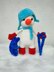 Snowman skiing PDF Crochet Pattern