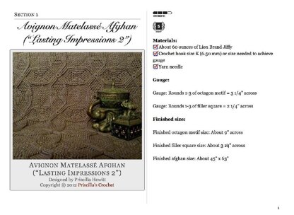 Avignon Matelassé Afghan