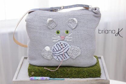 Cat Yarn Project Bag