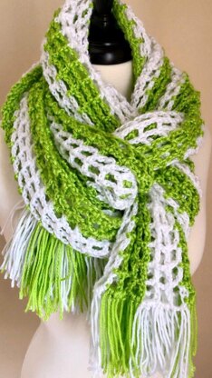 Crochet Open Weave Summer Shawl