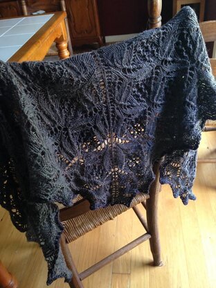 Lotus Flower shawl