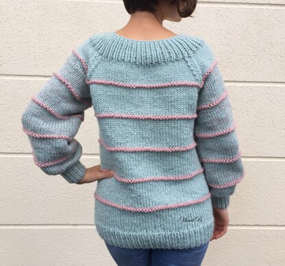 Mint Loosely Shape Sweater