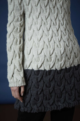 Gudrun Jumper - Knitting Pattern For Women in Debbie Bliss Cashmerino Aran