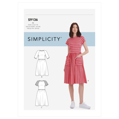 Simplicity Misses' Dress S9136 - Sewing Pattern