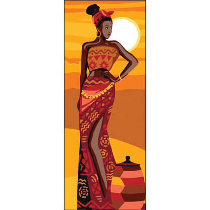 Royal Paris African Beauty Needlepoint Canvas