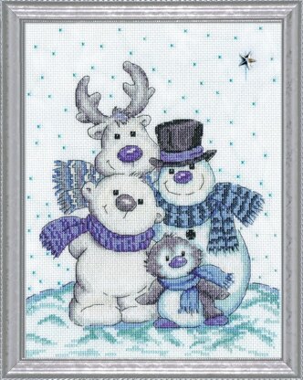 Design Works Snow Pals Cross Stitch Kit