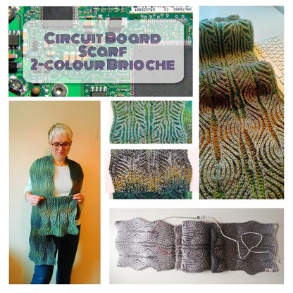 Brioche Circuit Board Scarf