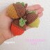 Acorn keychain crochet pattern