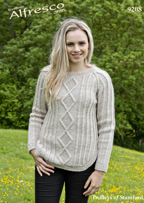 Sweater in Twilleys Freedom Alfresco Aran - 9208