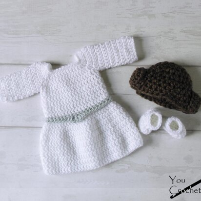 You Crochet Princess Leia Dress Set