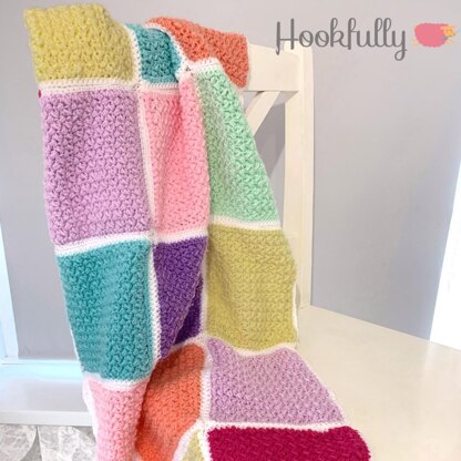 Busy Lizzy’s patchwork blanket