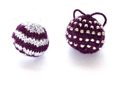 Christmas Glamour Mini Bead Baubles