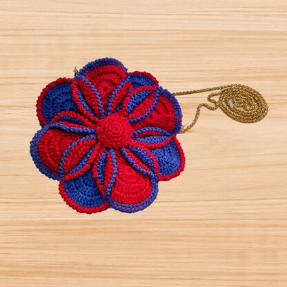 Crochet round bag
