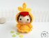 Yellow Chicken Doll. Easter Doll. Tanoshi series toy.