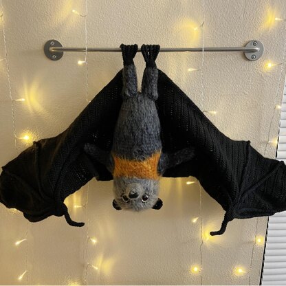 Flynn the Flying Fox Bat Amigurumi