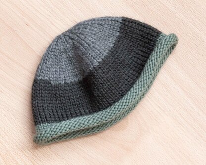 Machine Knitting Pattern Short Trawler Hat