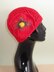 Big Poppy Chunky Lace Skullcap Hat