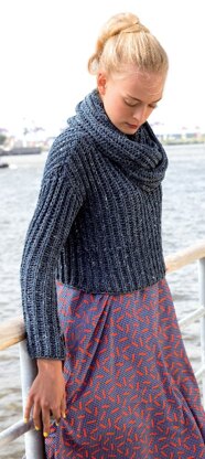 Sweaters and Loop Scarf in Rico Fashion Summer Denim - 314 - Downloadable PDF