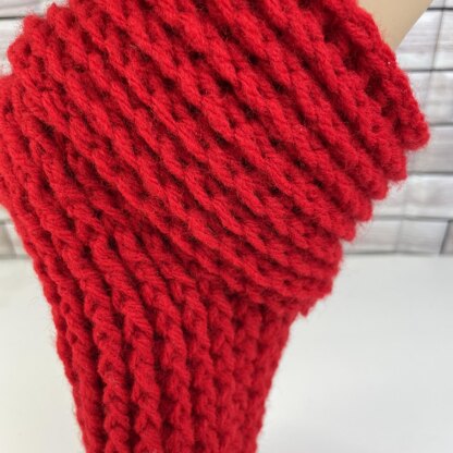 Crimson Cozy Slipper Boots