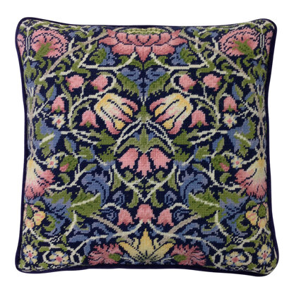 Bothy Threads William Morris Bell Flower Needlepoint Kit - 35.5 x 35.5cm