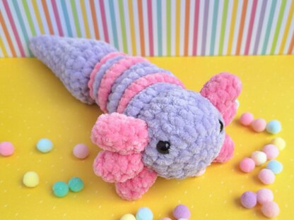 Axolotl crochet fidget toy