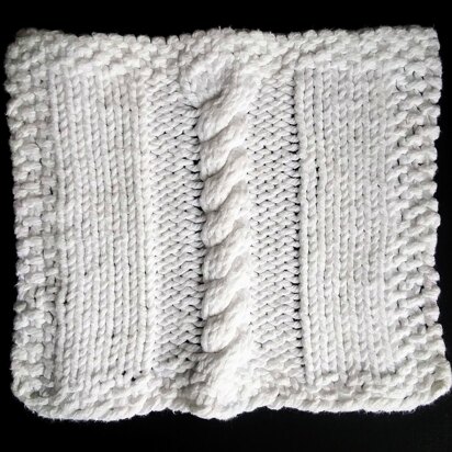 Cable Washcloth