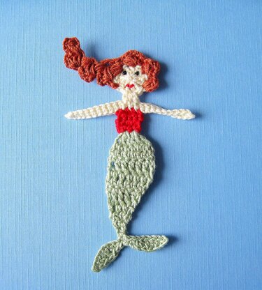 Mermaid Applique Crochet Pattern