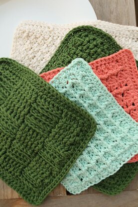 Classic Dishcloth Set pattern by Knitting with Chopsticks