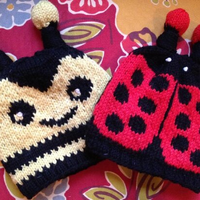 Honey Bumble & Little Lady Bug Hats