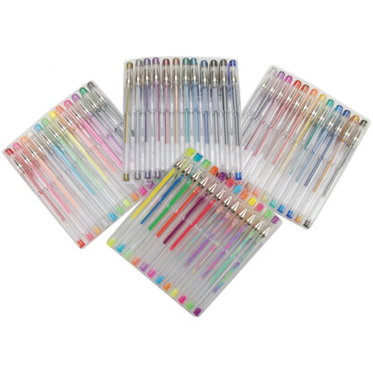 Fiskars Gel Pens Medium Point .8mm 48/Pkg - 12 Each Glitter, Neon, Metallic & Swirl
