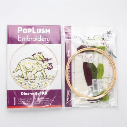 PopLush Dino-mite! Embroidery Kit - 5in