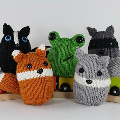 Woodland Friends (Skunk, Fox, Frog, Wolf, Raccoon)