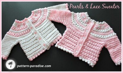 Pearls & Lace Sweater PDF14-138