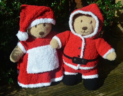 Santa and Mrs Claus Teddy Clothes