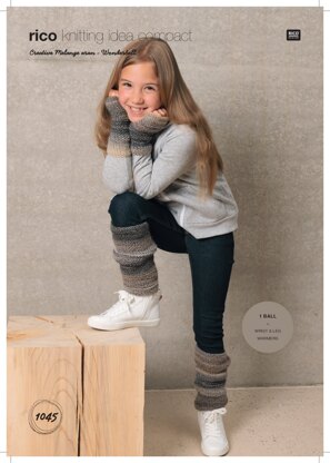 Children's Legwarmers and Boot Cuffs in Rico Creative Melange Aran Wonderball - 1045 - Downloadable PDF