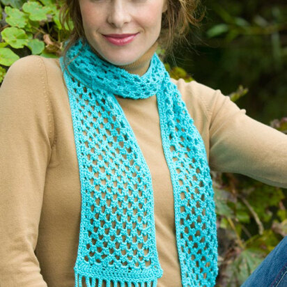 Capri Scarf in Aunt Lydia's Bamboo Crochet Thread Size 3 - LC2006 - Downloadable PDF