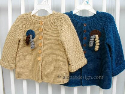 Baby Cardigan with Embellishments
