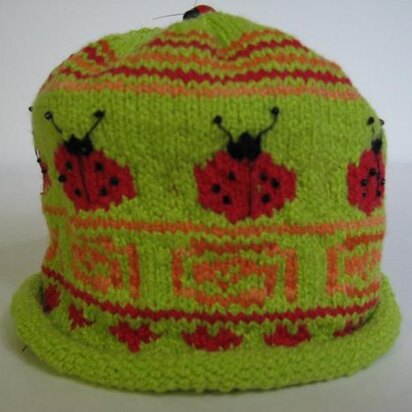 "Ladybugs Bring Good Luck" Beanie and Booties