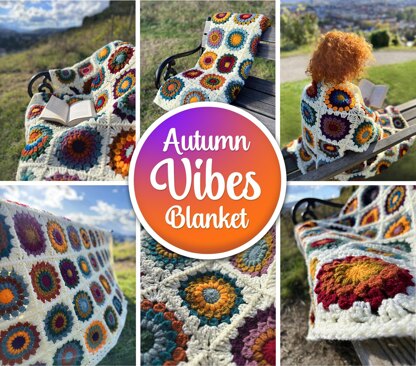 Autumn Vibes Granny Square Blanket
