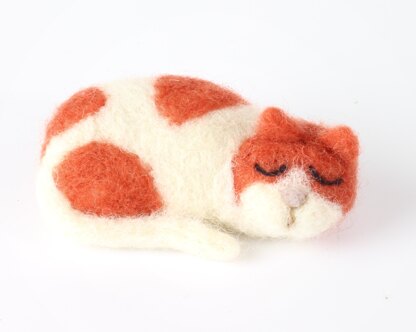 Hawthorn Handmade Cat Mini Needle Felting Kit - Brooch