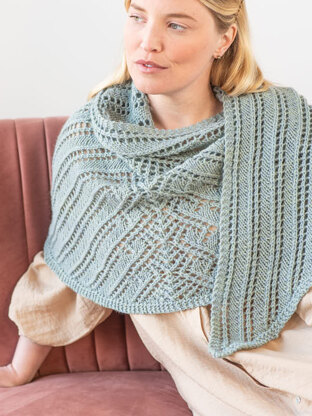 Linden Shawl in Berroco Lanas - Downloadable PDF