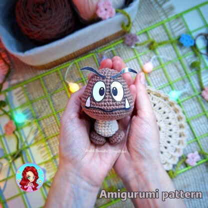 Goomba (from Mario Bros) amigurumi pattern