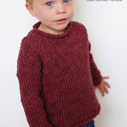 Boy's Sweater in Ella Rae Lace Merino Worsted - ER9-02 - Downloadable PDF