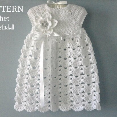 Crochet PATTERN Baby Dress Baptism