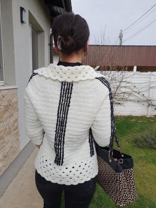 Crochet chic jacket