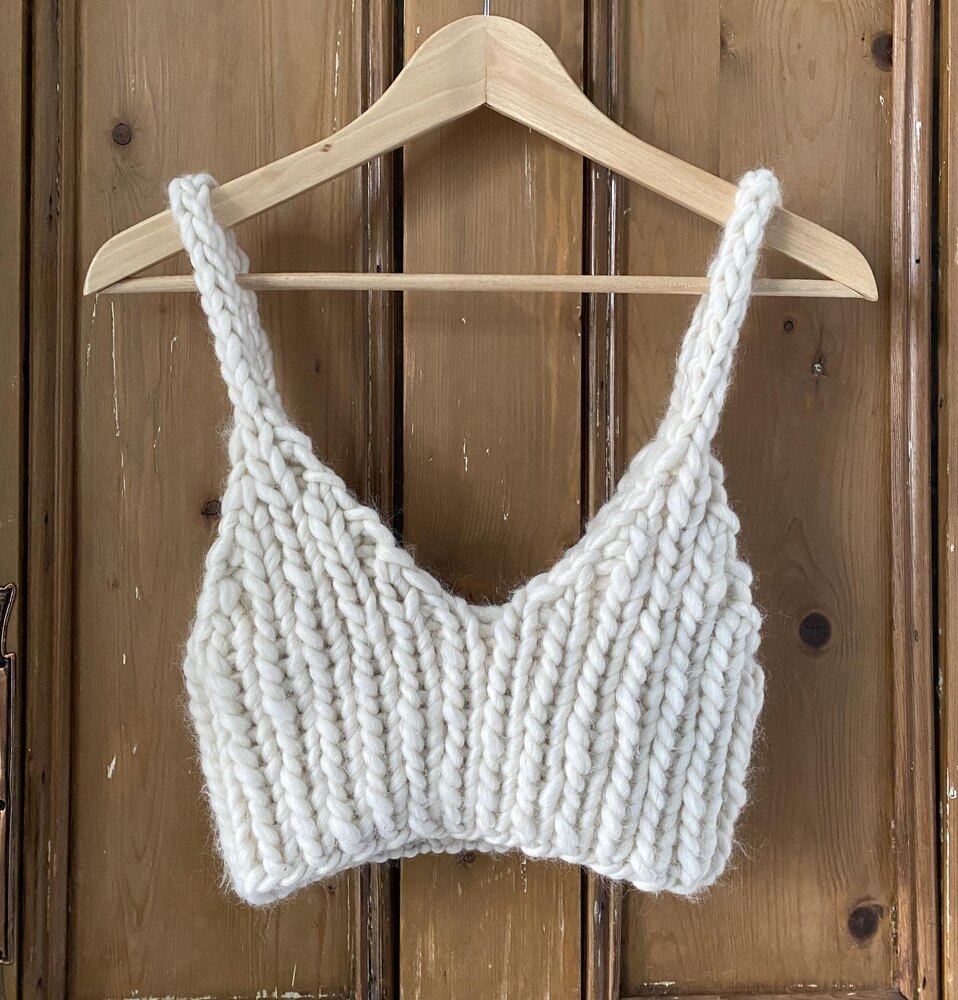 Daisy Bulky Bra Top Knitting pattern by Jane Zielinski-Raynor