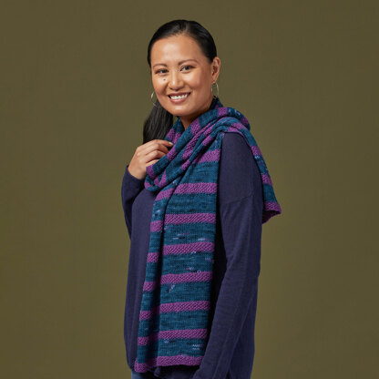 1251 Atacama - Scarf Knitting Pattern for Women in Valley Yarns Huntington and Huntington Splash