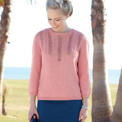 Women's Sweater in Sirdar Cotton 4 Ply - 7361 - Downloadable PDF