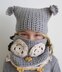 Luna the Owl Hat and Cowl Set